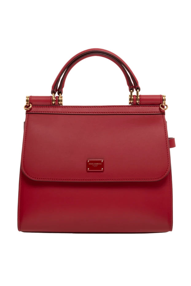Dolce & Gabbana женские сумка из натуральной кожи женская красная купить с ценами и фото 176272 - фото 1