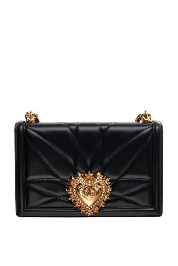 Dolce & Gabbana жіночі сумка зі шкіри ягняти жіноча чорна купити фото з цінами 176285 - фото 1