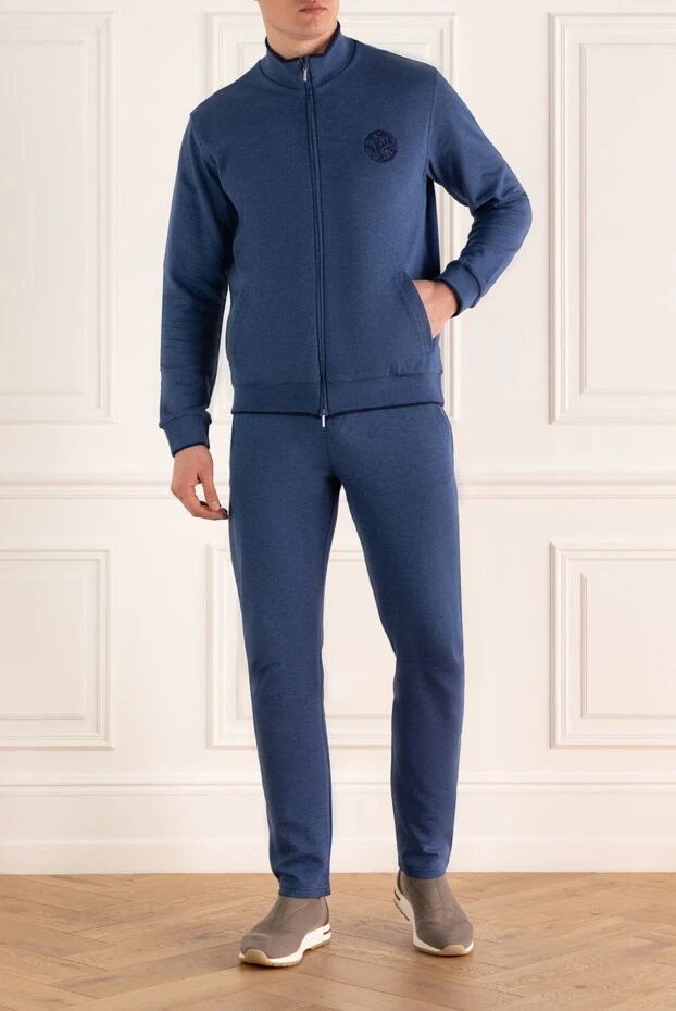 Roger Pinault man men's blue cotton walking suit buy with prices and photos 176316 - photo 2