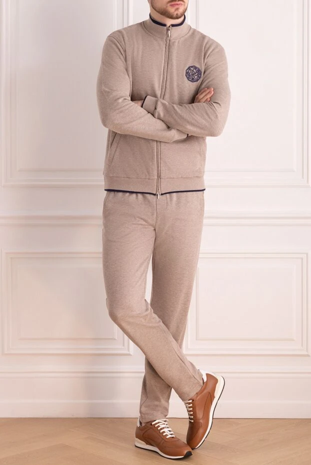 Roger Pinault man beige men's cotton walking suit 176320 - photo 2