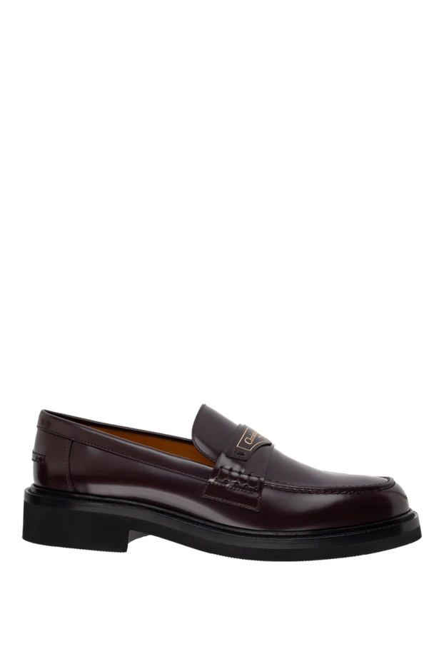 Dior woman loafers made of genuine leather for women, burgundy buy with prices and photos 176326 - photo 1