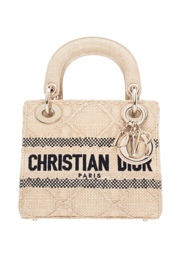 Dior женские сумка из соломки женская бежевая купить с ценами и фото 176342 - фото 1