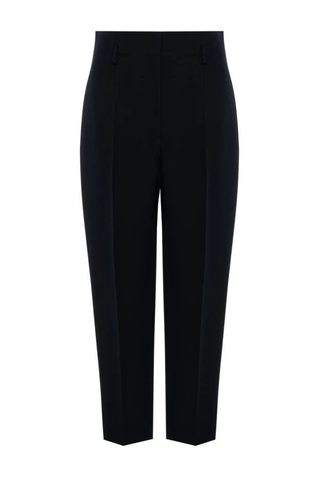 Dior black wool and silk pants for women 176346 - photo 1