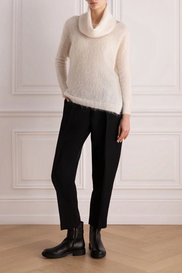 Dior женские брюки из шерсти и шелка черные женские купить с ценами и фото 176346 - фото 2