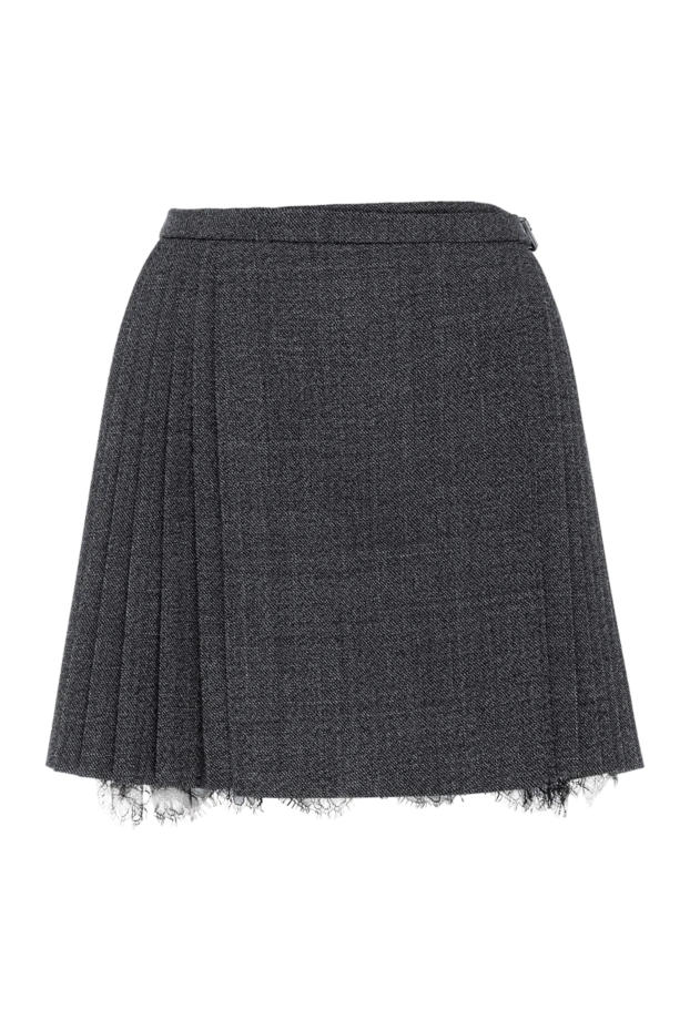 Dior woman gray wool mini skirt buy with prices and photos 176347 - photo 1