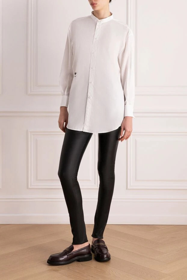 Dior women's cotton shirt white 176348 - photo 2