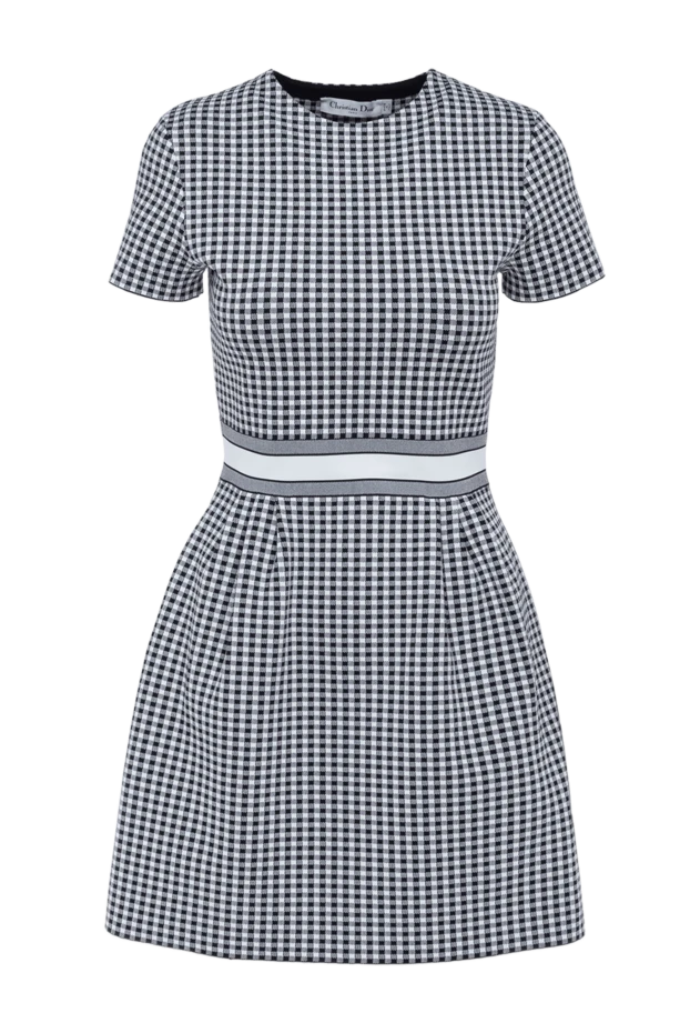 Dior viscose and polyamide dress in gray 176349 - photo 1