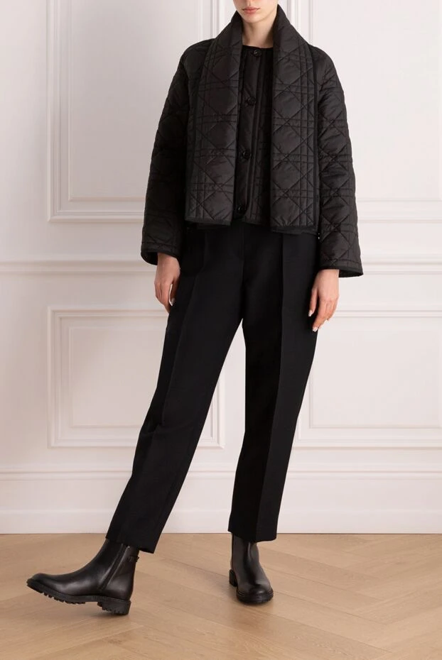 Dior жіночі куртка з поліестеру чорна жіноча купити фото з цінами 176350 - фото 2