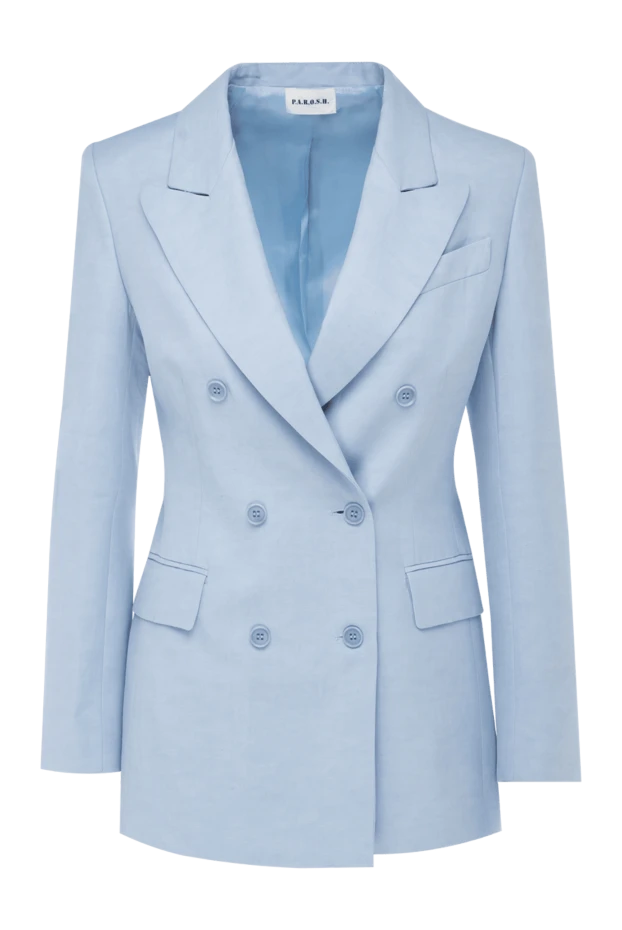 P.A.R.O.S.H. woman women's viscose and lyocell jacket blue buy with prices and photos 176383 - photo 1