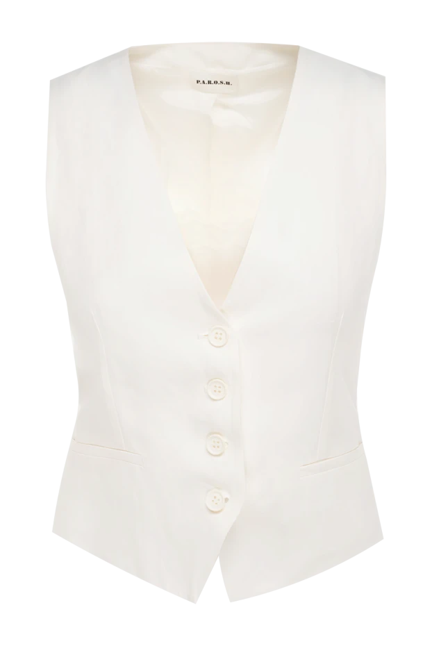P.A.R.O.S.H. woman women's vest made of viscose and lyocell white buy with prices and photos 176389 - photo 1