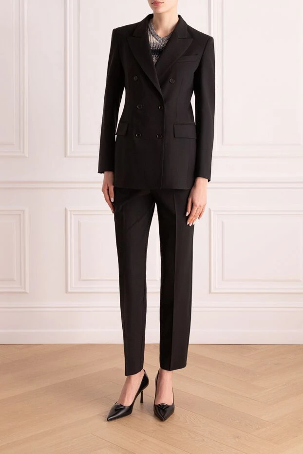 P.A.R.O.S.H. woman women's black wool and elastane suit buy with prices and photos 176391 - photo 2