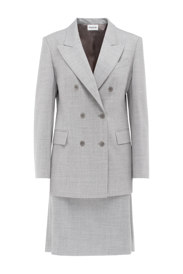 P.A.R.O.S.H. жіночі костюм зі спідницею з вовни та еластану жіночий сірий купити фото з цінами 176392 - фото 1