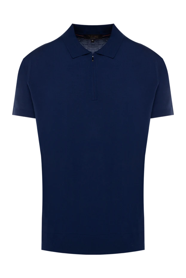 Loro Piana man men's blue wool polo 176418 - photo 1