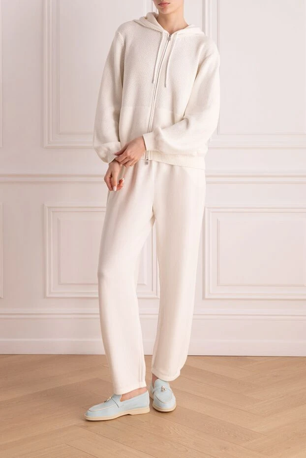 Loro Piana woman cotton cardigan for women white buy with prices and photos 176429 - photo 2