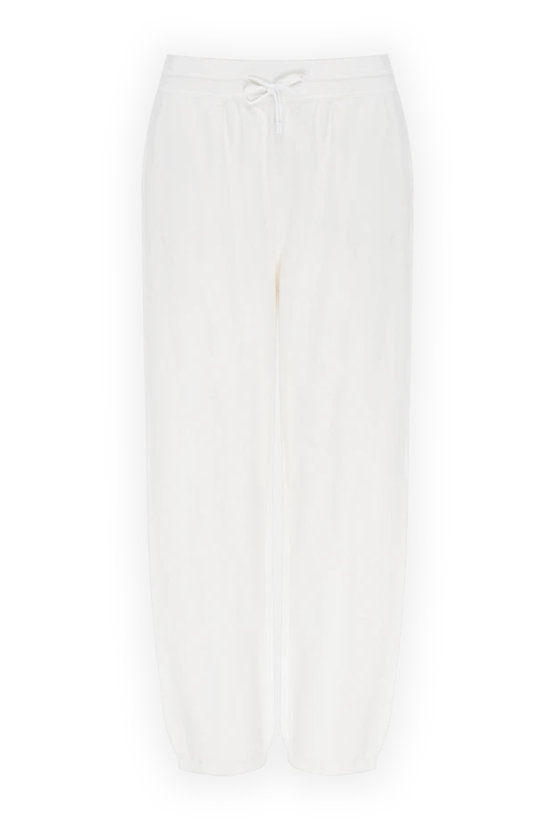 Loro Piana woman women's white cotton trousers buy with prices and photos 176430 - photo 1