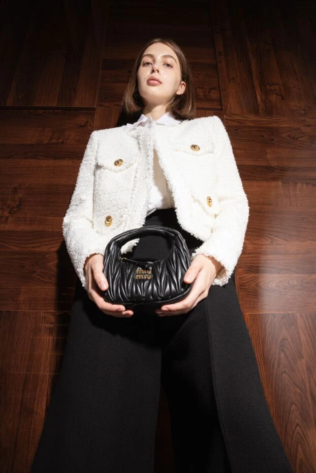 Miu Miu women's leather bag black 176435 - photo 2