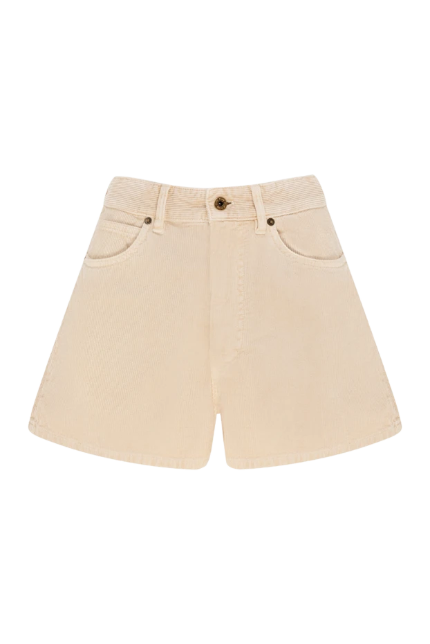 Miu Miu cotton shorts for women beige 176448 - photo 1