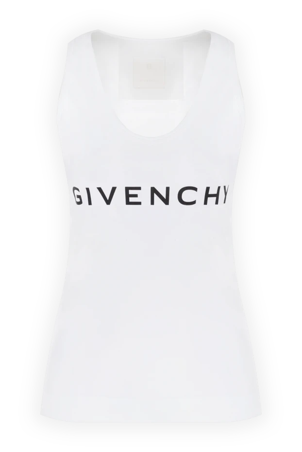 Givenchy женские майка из хлопка и эластана женская белая 176453 - фото 1