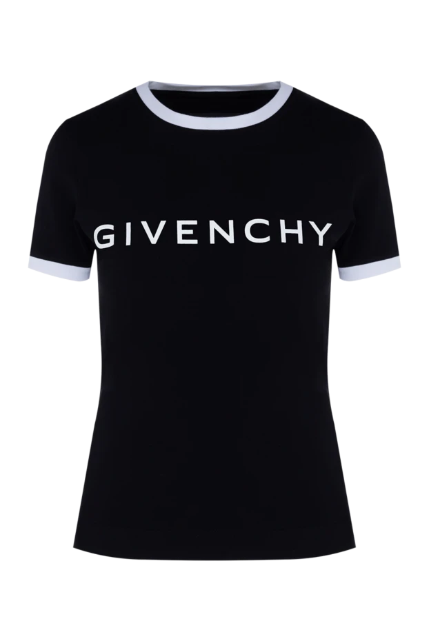 Givenchy жіночі футболка з бавовни та еластану жіноча чорна купити фото з цінами 176455 - фото 1