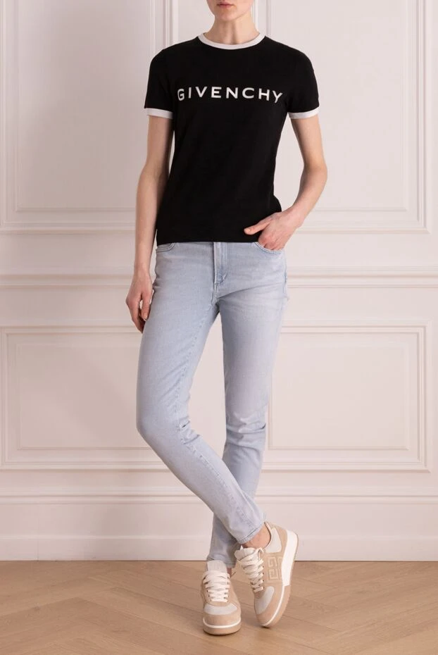 Givenchy woman women's black cotton and elastane t-shirt buy with prices and photos 176455 - photo 2