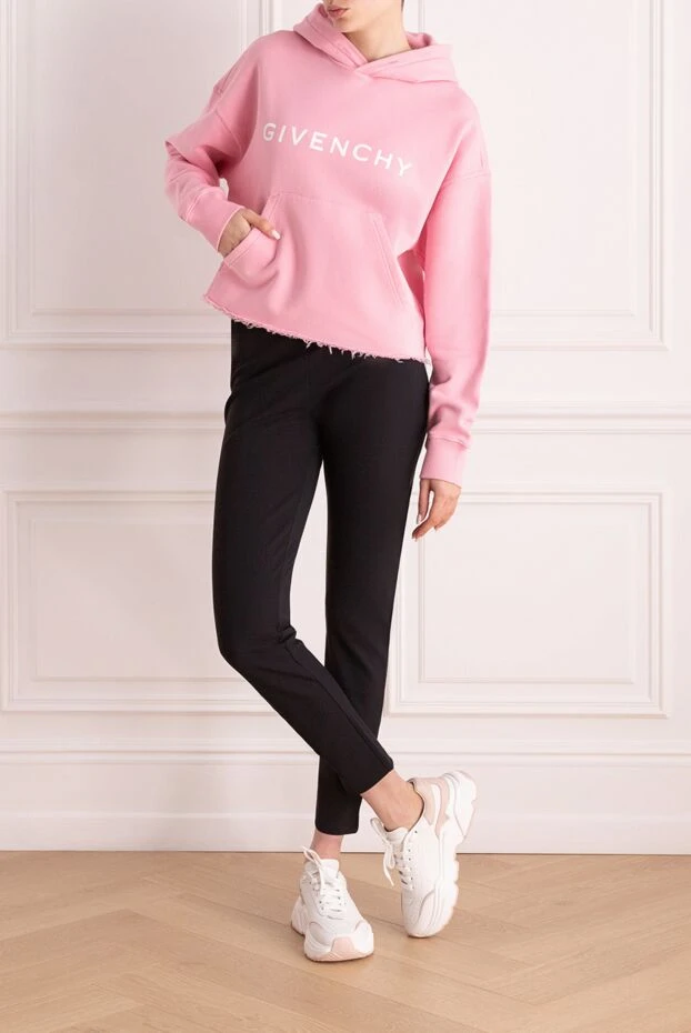 Givenchy hoodie made of cotton for women pink 176460 - photo 2