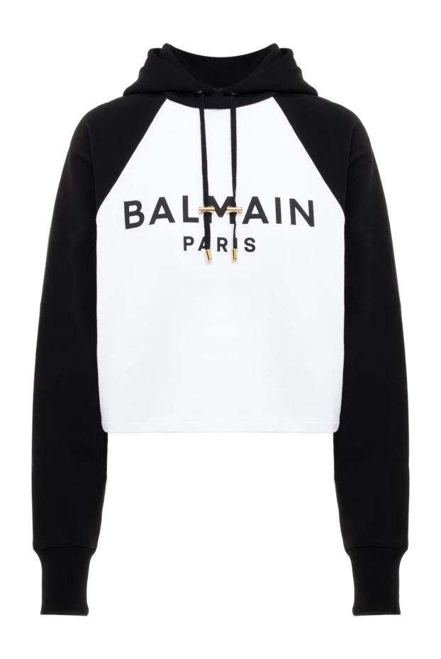 Balmain woman cotton hoodie for women white buy with prices and photos 176470 - photo 1