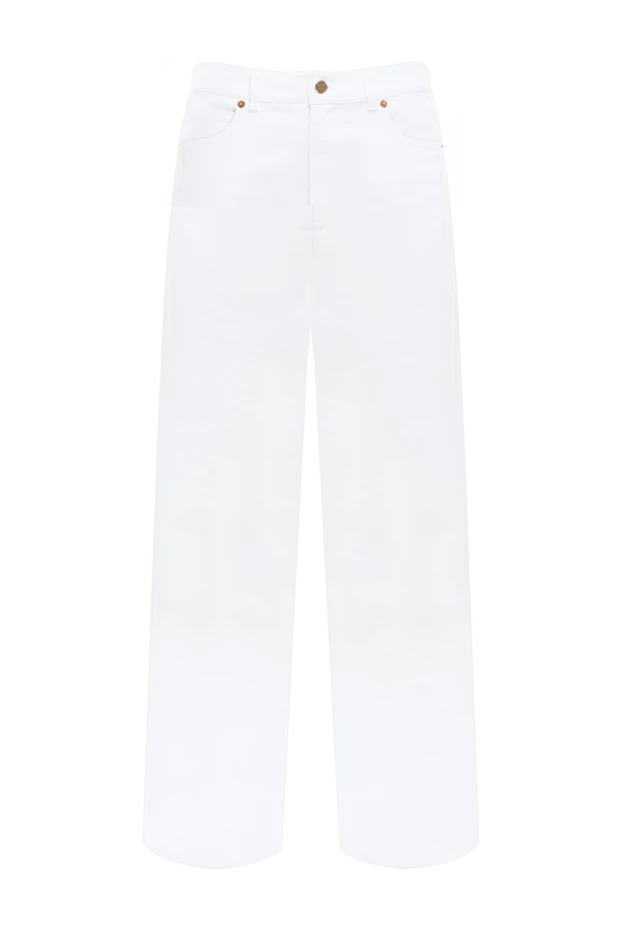 Valentino woman women's white cotton jeans buy with prices and photos 176503 - photo 1