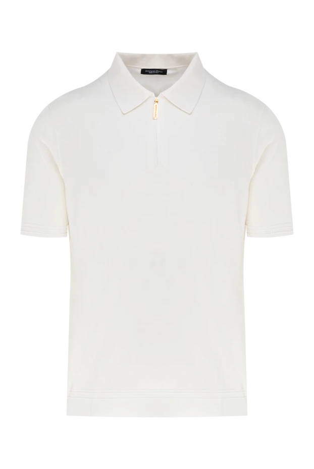 Stefano Ricci silk polo for men white 176527 - photo 1