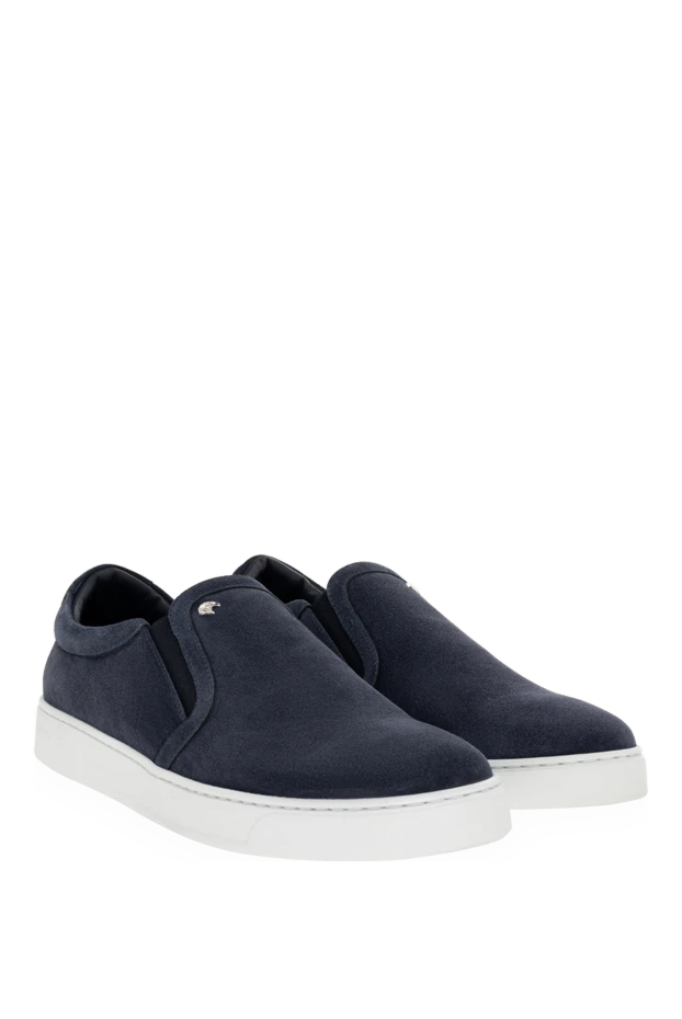 Stefano Ricci мокасини із нубуку чоловічі сині 176544 - фото 3