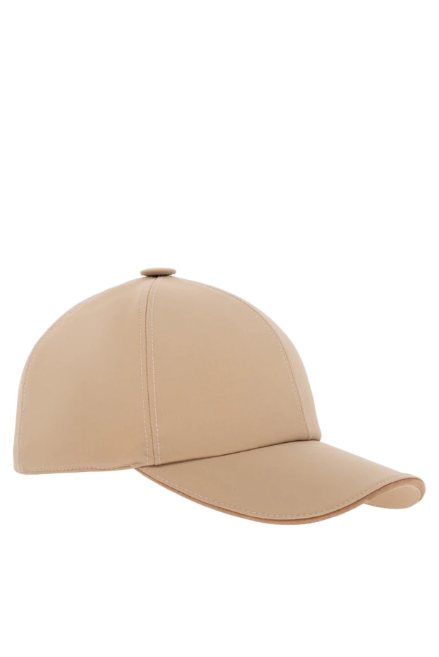 Stefano Ricci кепка з вовни чоловіча бежева 176546 - фото 3