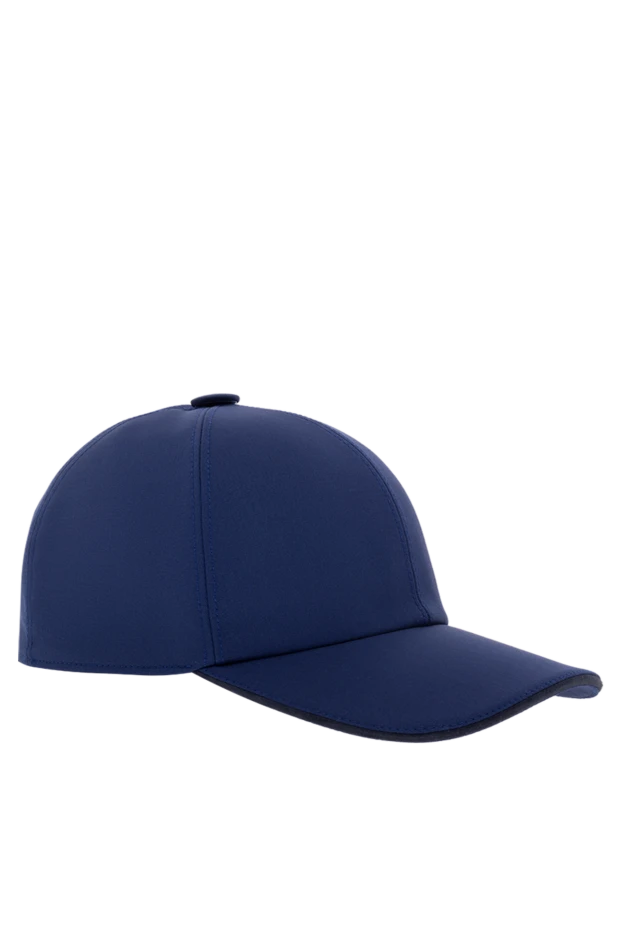 Stefano Ricci кепка із вовни чоловіча синя 176547 - фото 3