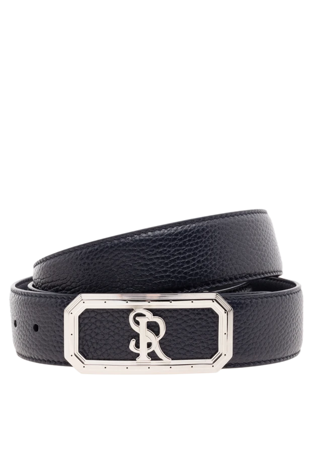 Stefano Ricci ремінь зі шкіри чоловічий синій 176549 - фото 1