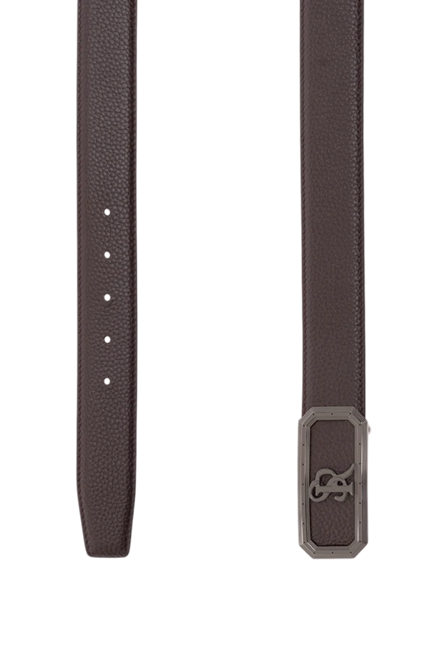 Stefano Ricci ремень из кожи мужской коричневый 176552 - фото 3