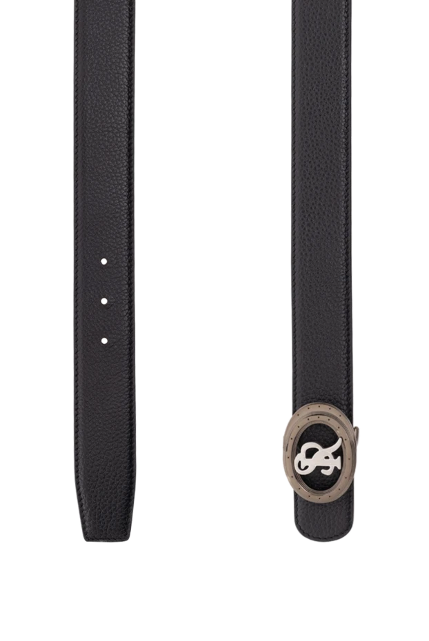 Stefano Ricci ремень из кожи мужской черный 176553 - фото 3