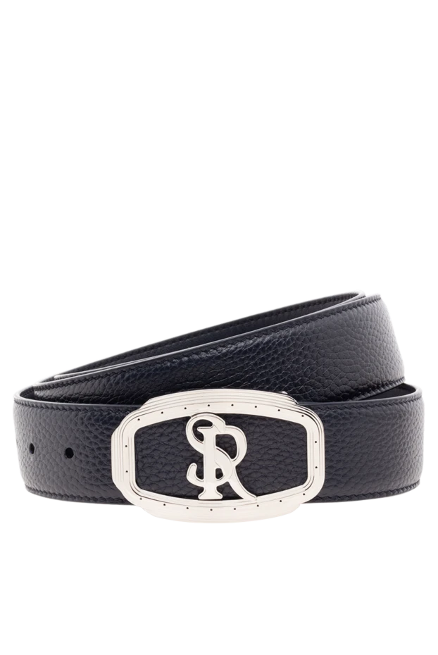 Stefano Ricci ремень из кожи мужской синий 176556 - фото 1