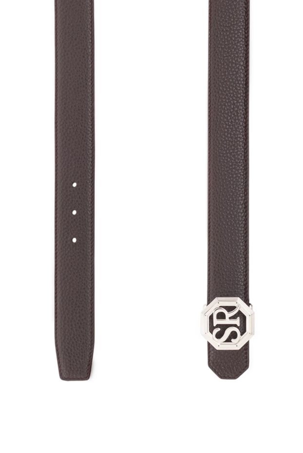 Stefano Ricci ремень из кожи мужской коричневый 176562 - фото 3