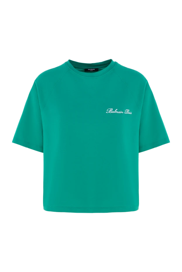 Balmain women's t-shirt green 195630 - photo 1