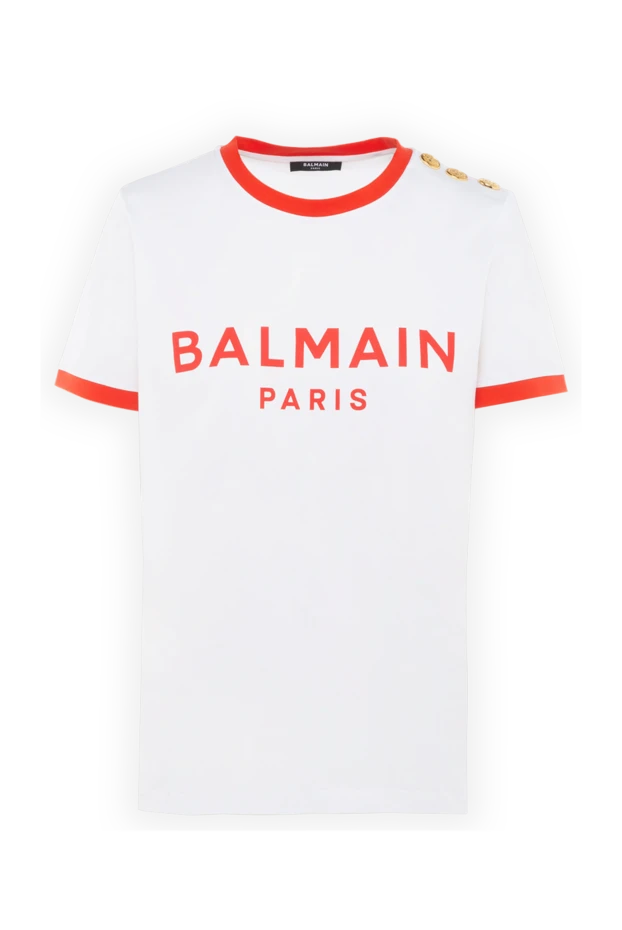 Balmain woman women's white cotton t-shirt buy with prices and photos 176598 - photo 1