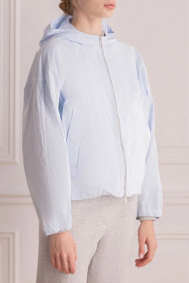 Peserico polyester jacket for women blue 176619 - photo 3