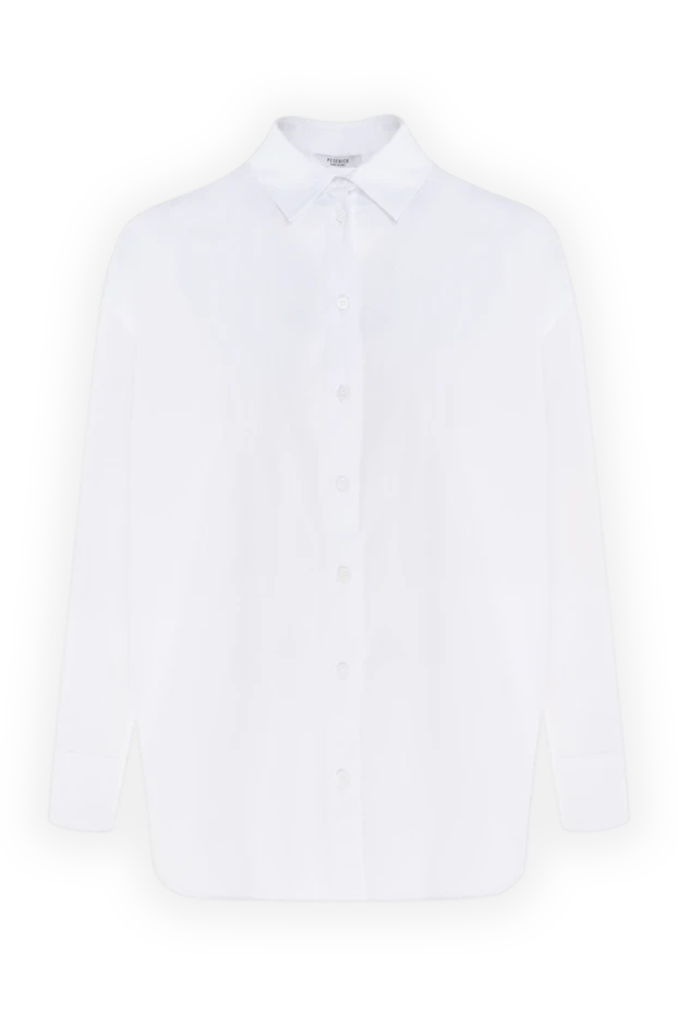 Peserico women's white cotton and elastane shirt 176621 - photo 1