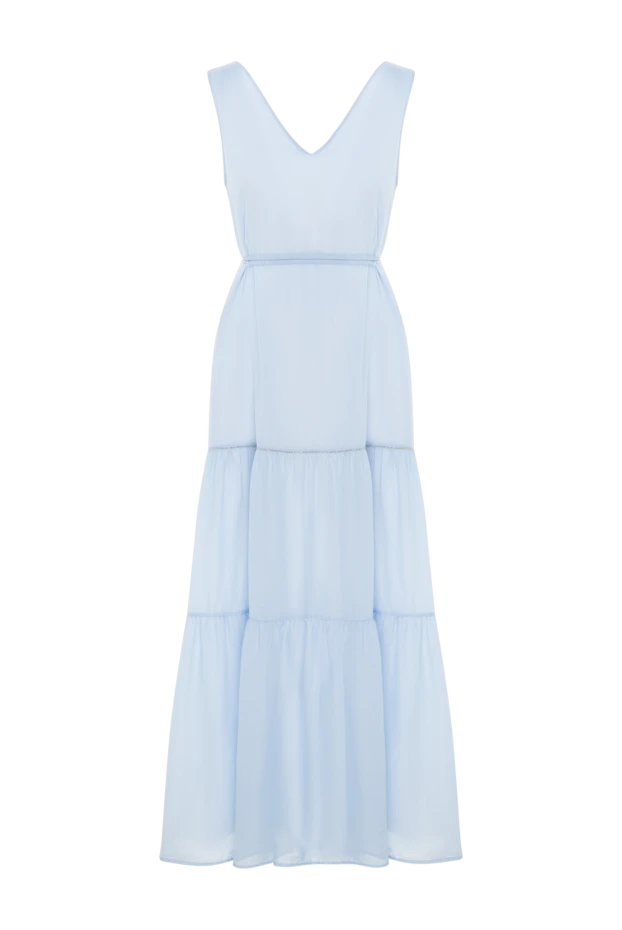 Blue cotton dress for women