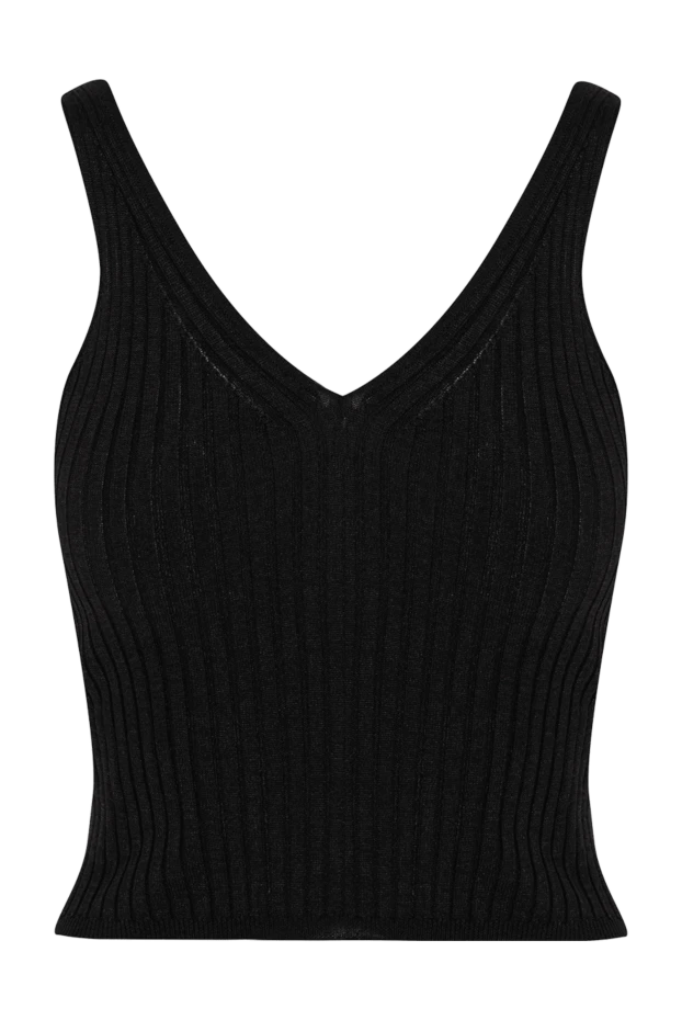 Peserico top made of viscose and polyester for women black 176638 - photo 1