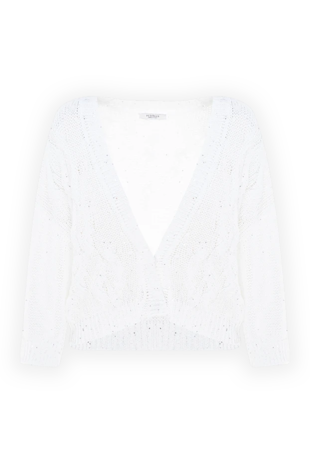 Peserico cardigan made of cotton and polyester for women white 176648 - photo 1