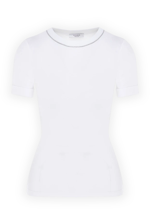 Peserico t-shirt made of cotton and elastane for women white 176650 - photo 1