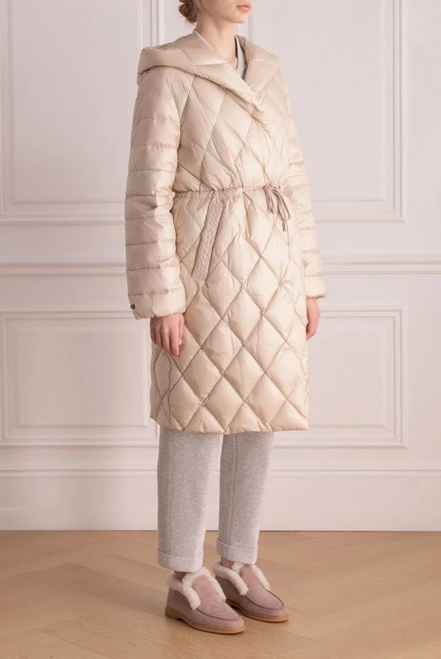 Peserico women's nylon down jacket beige 176668 - photo 3