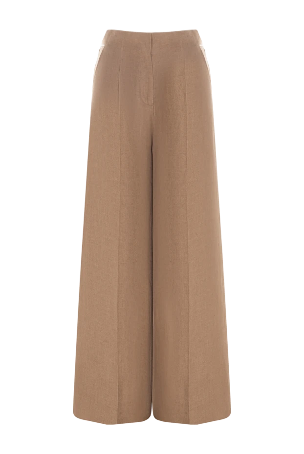 Women's linen pants brown