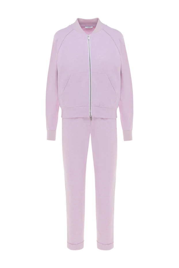 Peserico walking suit made of cotton and elastane for women pink 176683 - photo 1