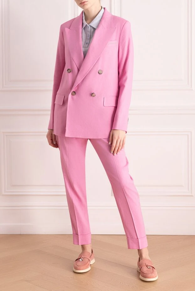 Peserico suit with pants for women pink 176687 - photo 2