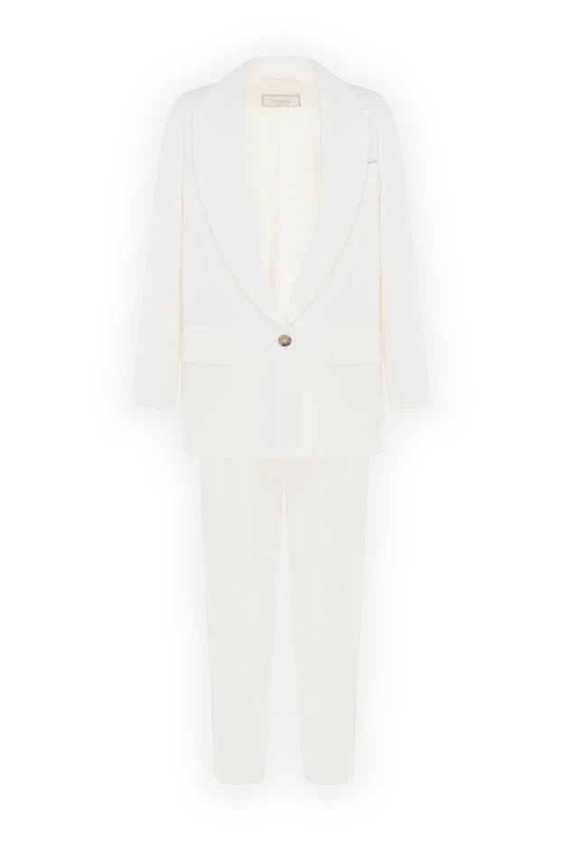 Peserico women's suit with linen pants white 176690 - photo 1