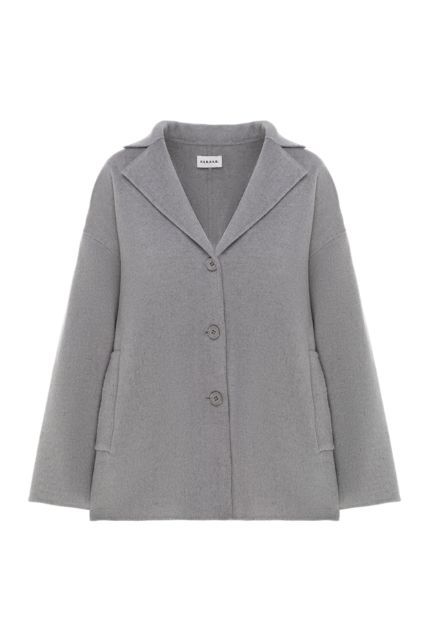 P.A.R.O.S.H. woman women's gray wool and cashmere jacket buy with prices and photos 176721 - photo 1